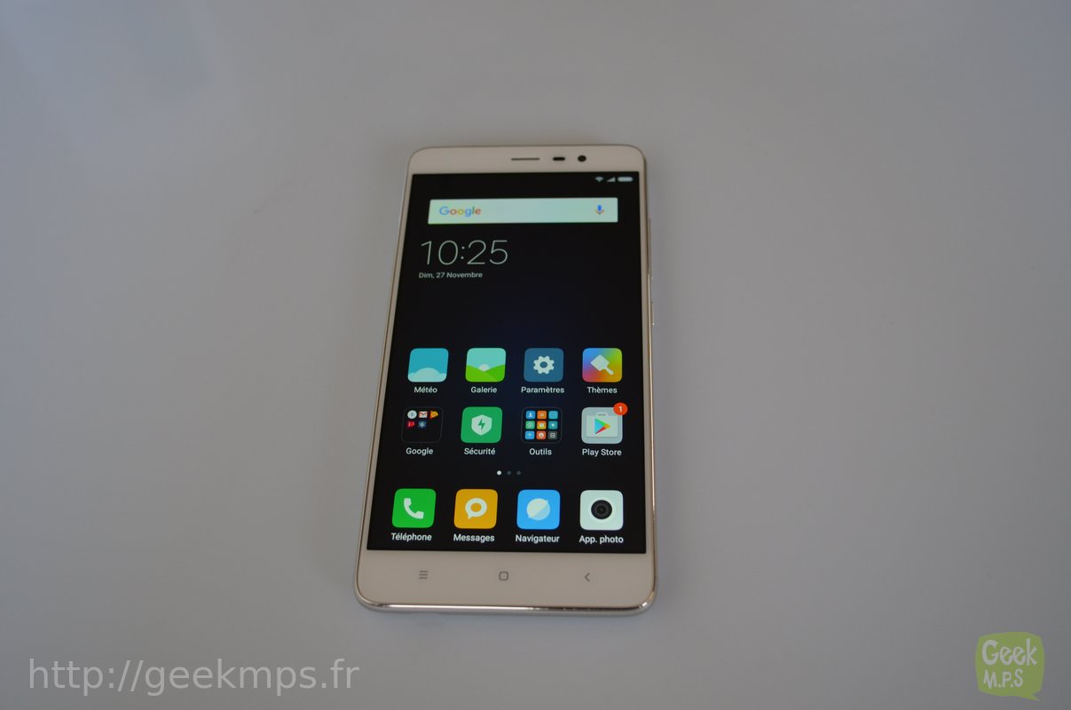 Test du smartphone XIAOMI RedMi 3 Note Pro - Gearbest